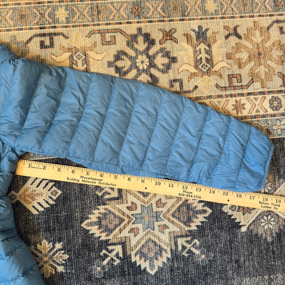 Lands’ End Womens Wanderweight Ultralight Packable Chevron Quilted Down Jacket M - Picture 13 of 13